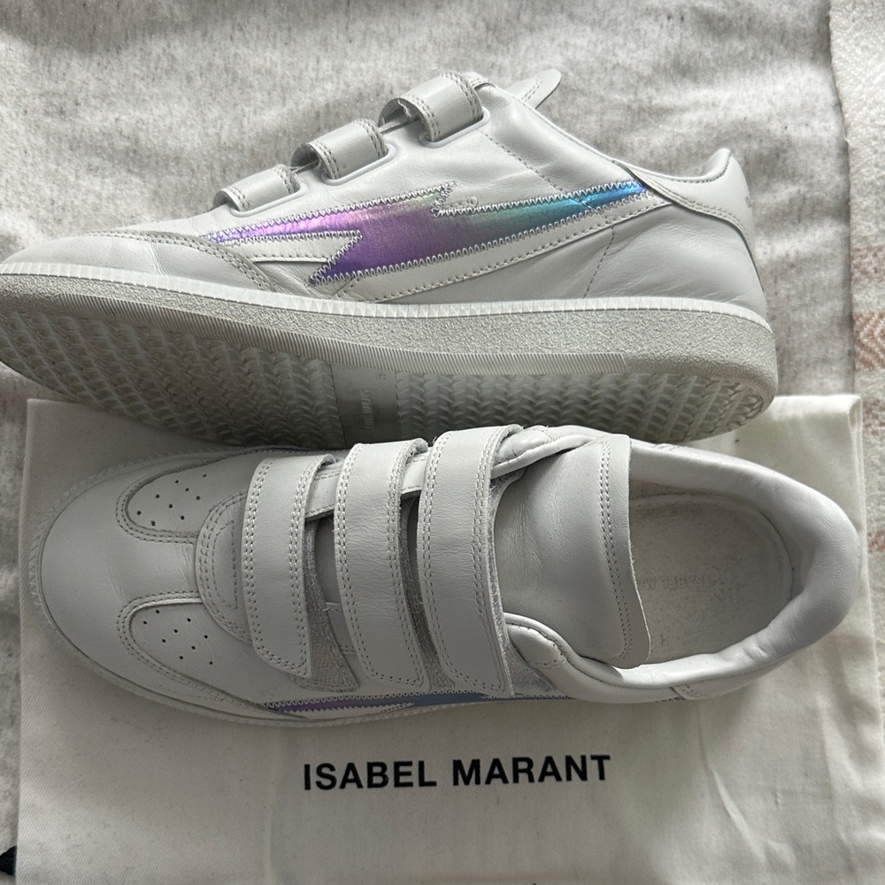 Isabel Marant White Leather Sneakers